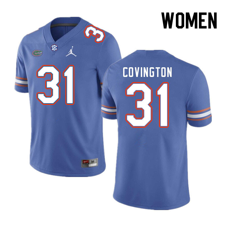 Women #31 Ahman Covington Florida Gators College Football Jerseys Stitched Sale-Royal